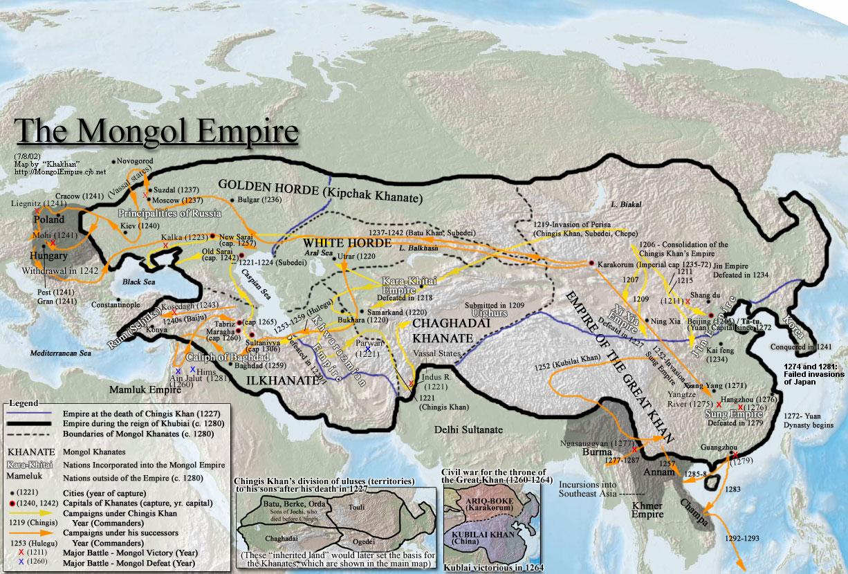 Μογγολία χάρτης 1200 - η ιστορία της μογγολίας χάρτη (Ανατολική Ασία - Ασία)