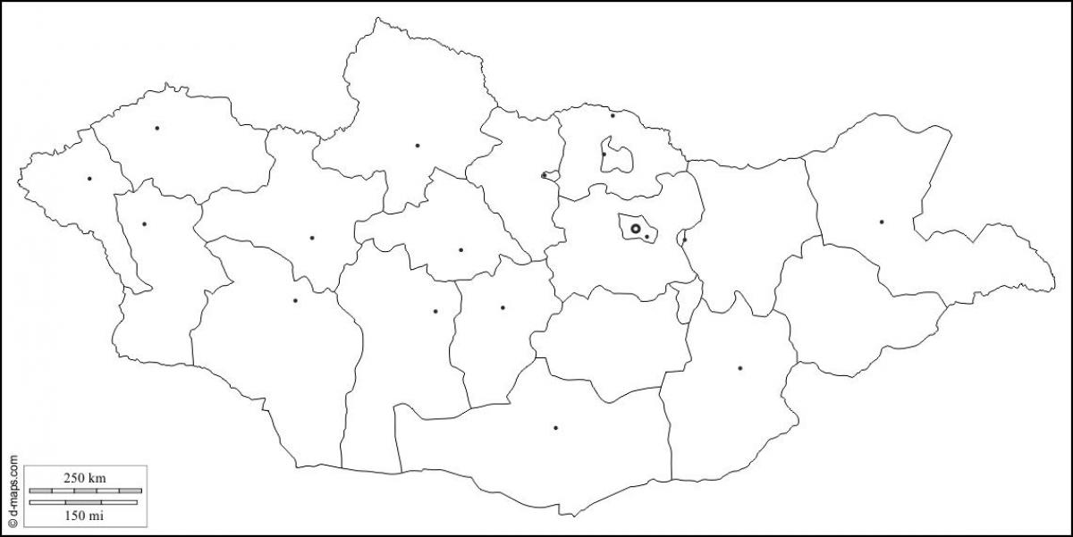 κενό χάρτη της Μογγολίας