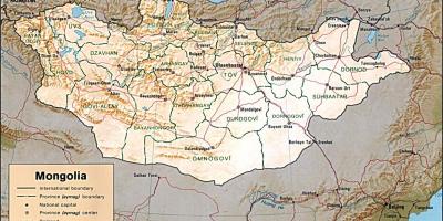 Μογγολία γεωγραφική χάρτης
