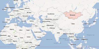 Χάρτης της Μογγολίας χάρτης της ασίας
